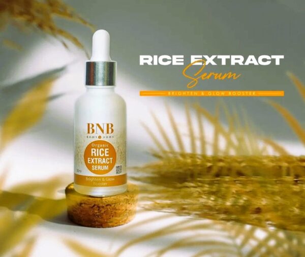 BNB Rice Organic Extract & Brighten Glow Serum 30ml | Skin Brighten Serum | Best Quality Serum For Skin