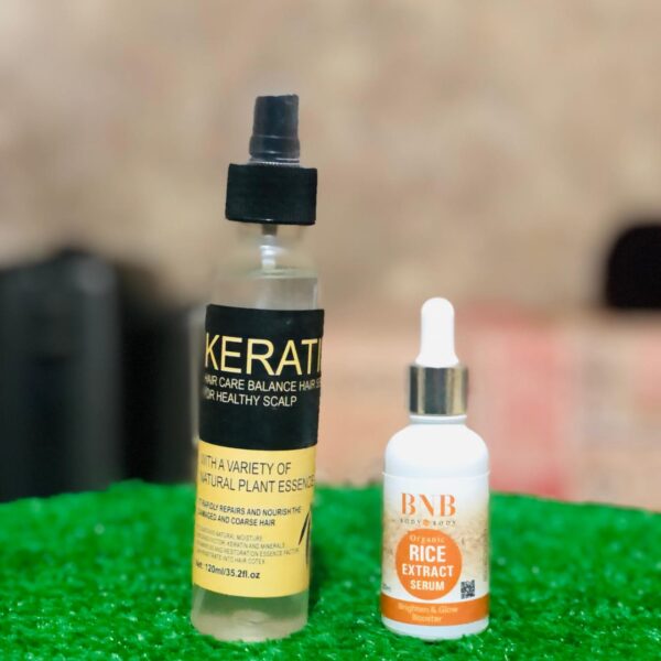 2 in 1 Keratin Hair Serum & BNB Face Serum Deal