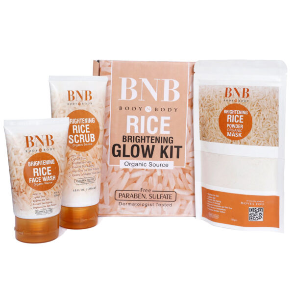 BNB Whitening Rice Extract Bright & Glow Kit | Best Quality Glow Kit