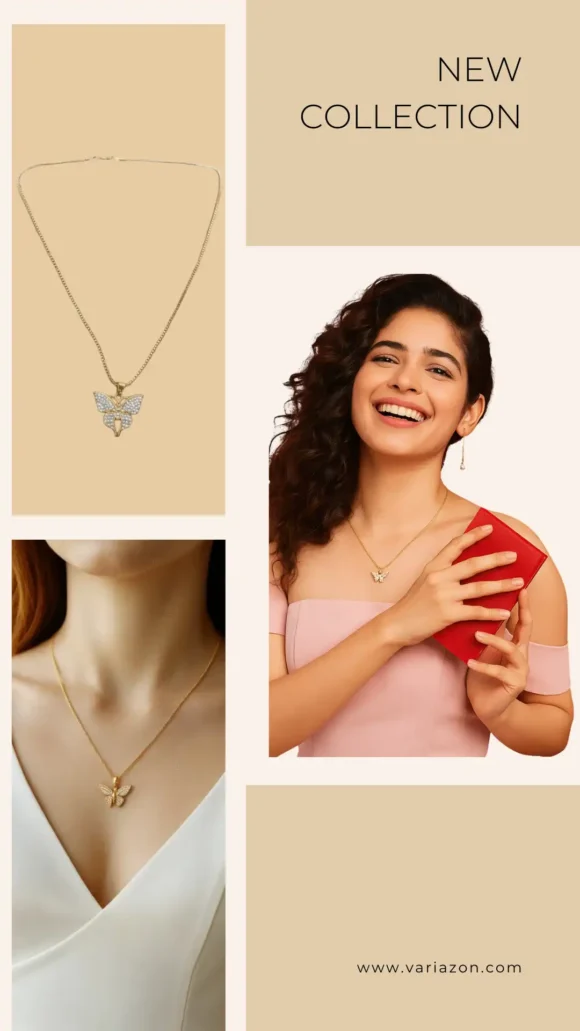 Golden Butterfly Pendant