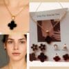 Clover Halo Gold Pendant