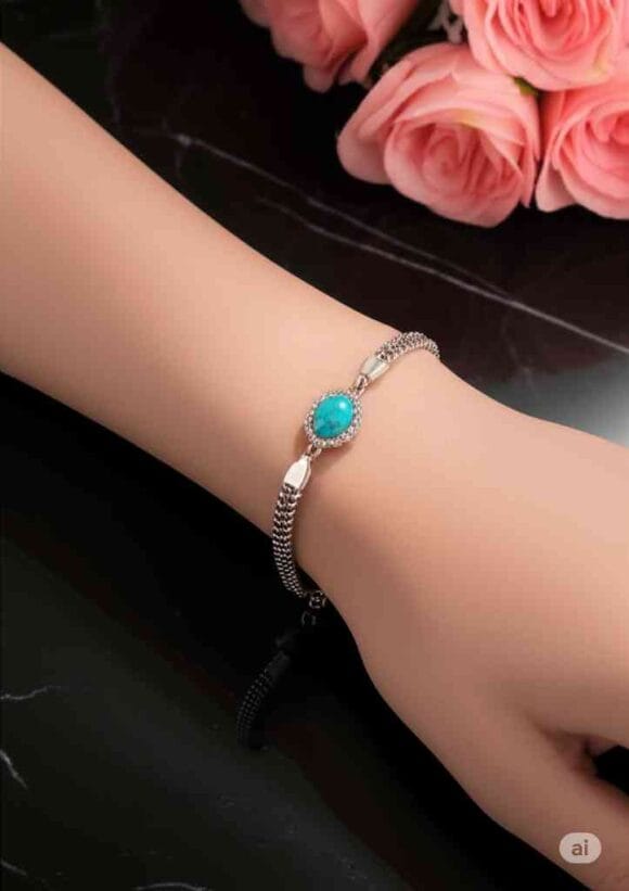 Chandi Feroza Bracelet - Image 3