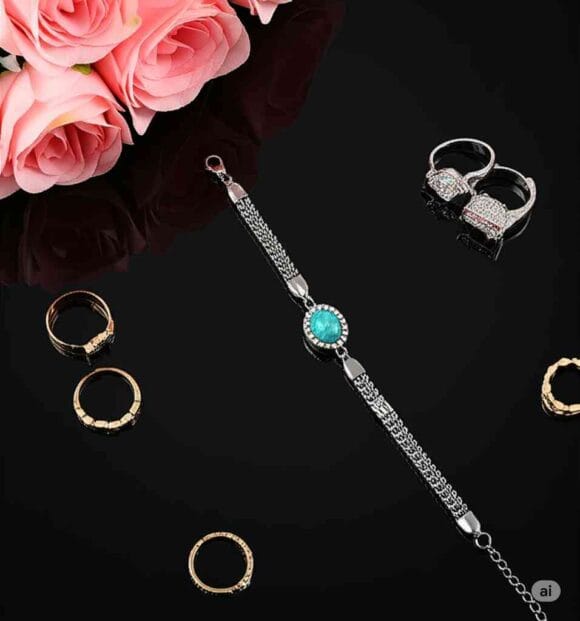Chandi Feroza Bracelet