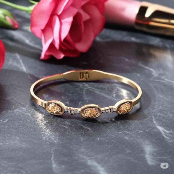 Sunehri Pathar Bracelet
