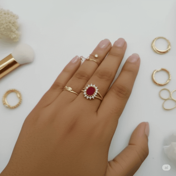 Royal Red Radiance Ring - Image 4